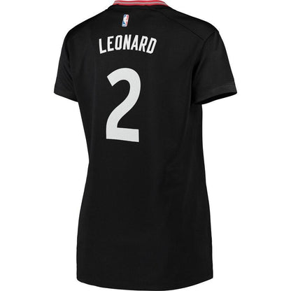 Kawhi Leonard Toronto Raptors Women's 2019 NBA Finals Champions Fast Break Replica Player Jersey Black – Statement Edition