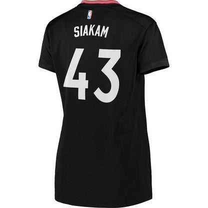 Pascal Siakam Toronto Raptors Women's 2019 NBA Finals Champions Fast Break Replica Player Jersey Black – Statement Edition