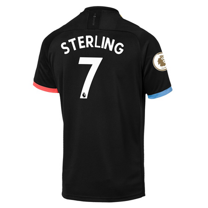Raheem Sterling Manchester City 2019/20 Away Replica Player Jersey – Black