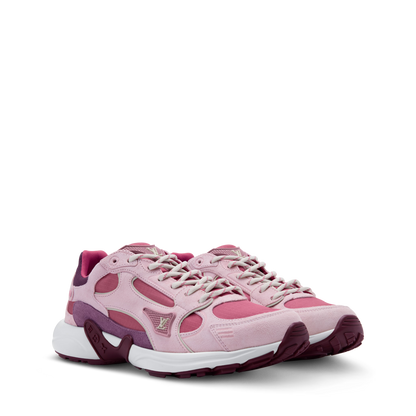 Women's LV Olympia Pink Suede Calf Leather Sneaker 1AJP88