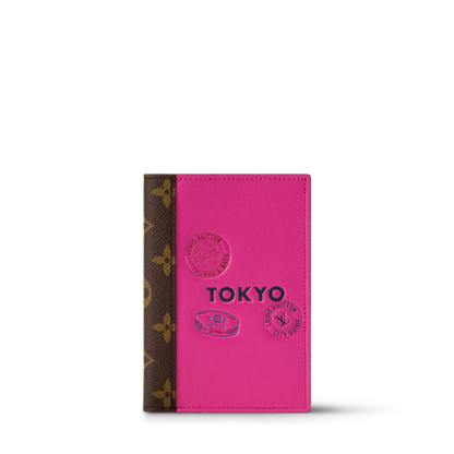 Women's Passport Cover City Guide Cowhide Leather Travel Wallet M29103