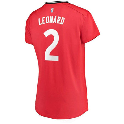 Kawhi Leonard Toronto Raptors Women's 2019 NBA Finals Champions Fast Break Replica Player Jersey Red – Icon Edition