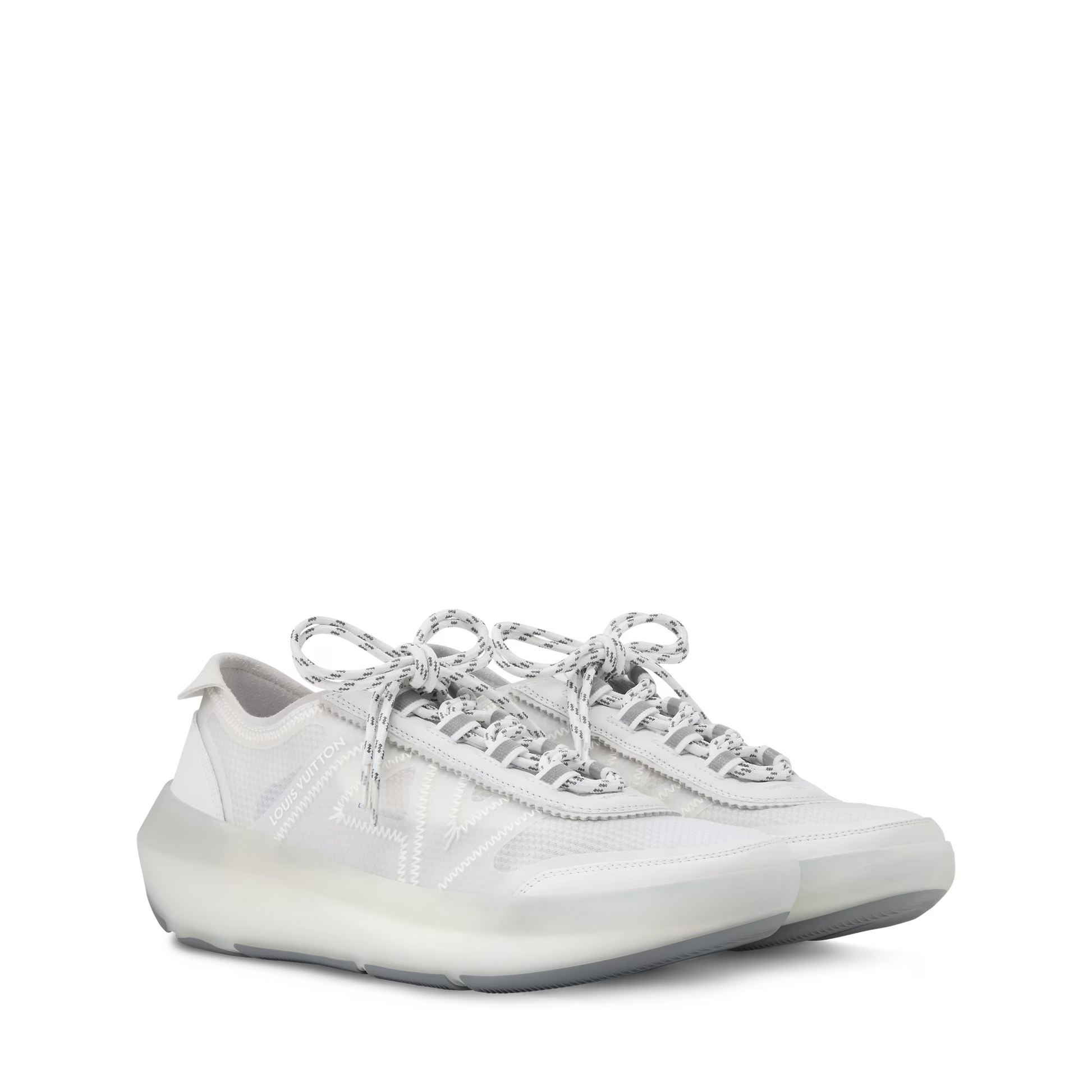 Women's LV Sprint Yellow Technical Mesh Sneaker 1AJOYK