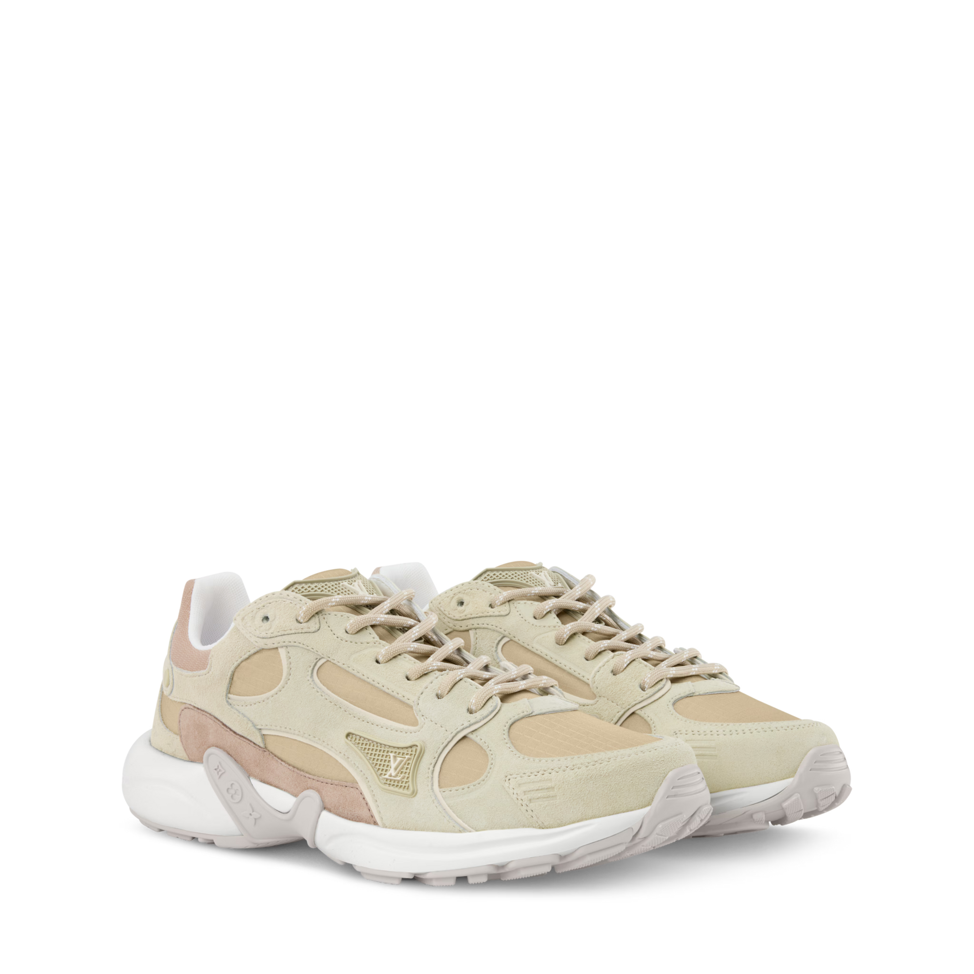 Women's LV Olympia Pink Suede Calf Leather Sneaker 1AJP88