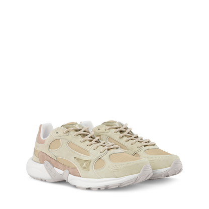 Women's LV Olympia Pink Suede Calf Leather Sneaker 1AJP88