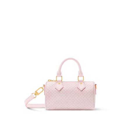 Women's Nano Speedy Minigram Light Bliss Calfskin Nano Bag