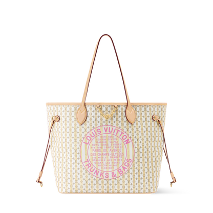 Women's Neverfull MM Banana Monogram Coated Canvas Tote Bag M28457