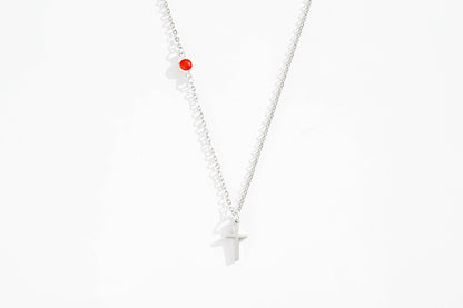 Birthstone Cross Necklace