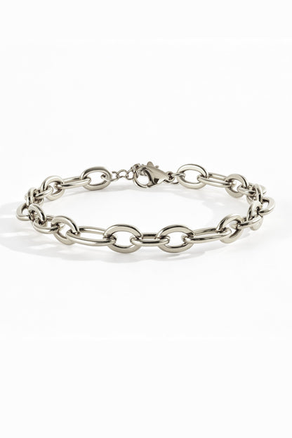 Bold Linked Paperclip Chain Bracelet
