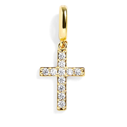 PavĂ© Cross Charm