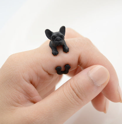 French Bulldog Wrap Ring