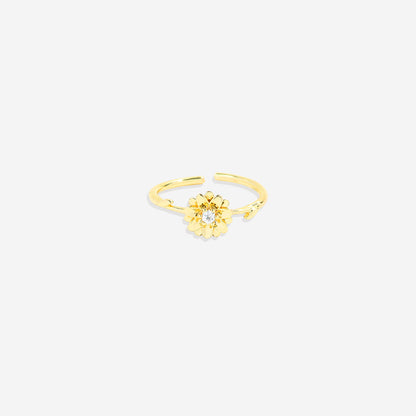Dainty Gold Birth Flower Ring