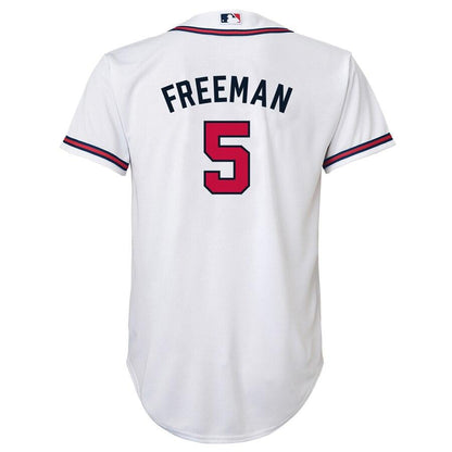 Freeman 5 Atlanta Braves Youth Navy Official Cool Base Player Jersey