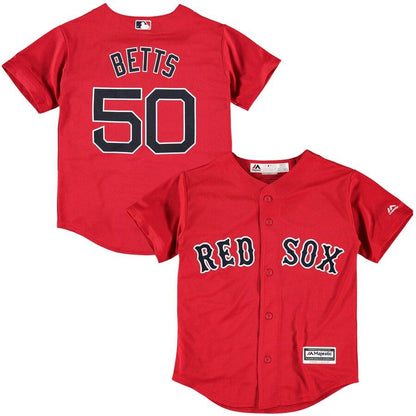 Mookie Betts Boston Red Sox Youth Navy Alternate Official Cool Base Player Jersey