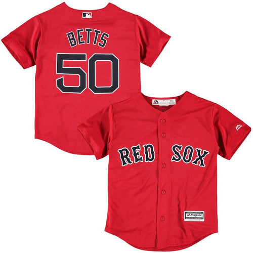 Mookie Betts Boston Red Sox Youth Navy Alternate Official Cool Base Player Jersey