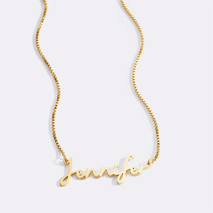 Fairy Name Necklace with Box Chain