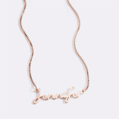 Fairy Name Necklace with Box Chain