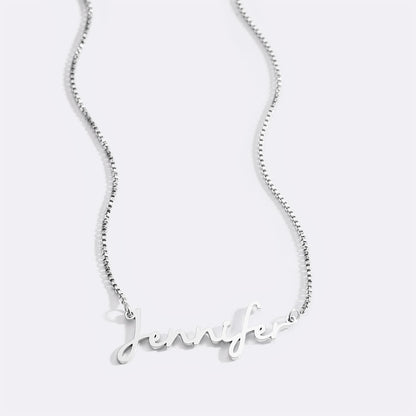 Fairy Name Necklace with Box Chain