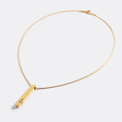 Muse Pillar Bar Necklace