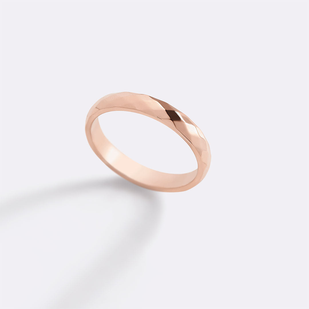 Delicate Hammered Band Ring