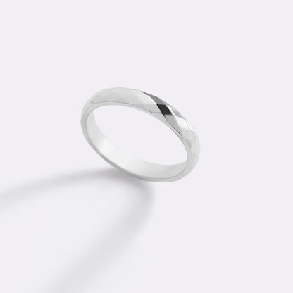 Delicate Hammered Band Ring
