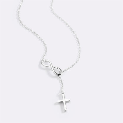 Infinity Cross Pendant Necklace