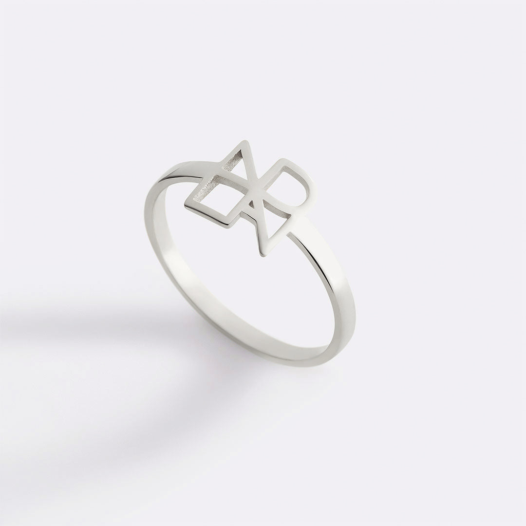 Personalized Monogram Name Ring