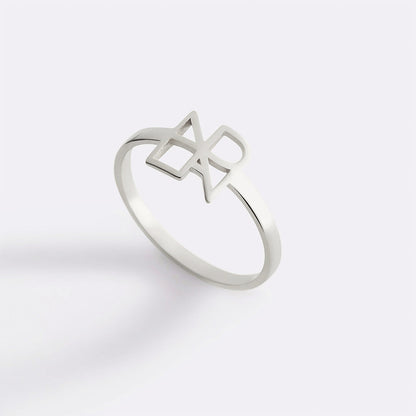 Personalized Monogram Name Ring