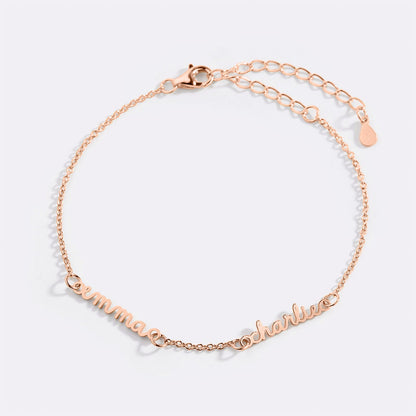Dainty Multiple Name Bracelet