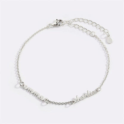 Dainty Multiple Name Bracelet