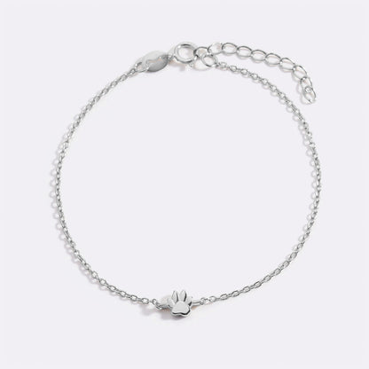 Tiny Pawprint Charm Bracelet