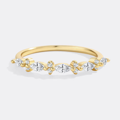 Marquise and Round Diamond Ring