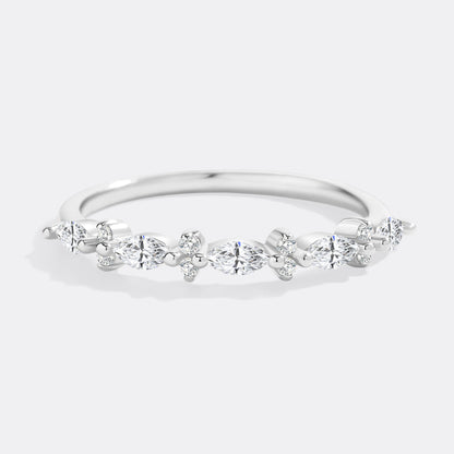 Marquise and Round Diamond Ring