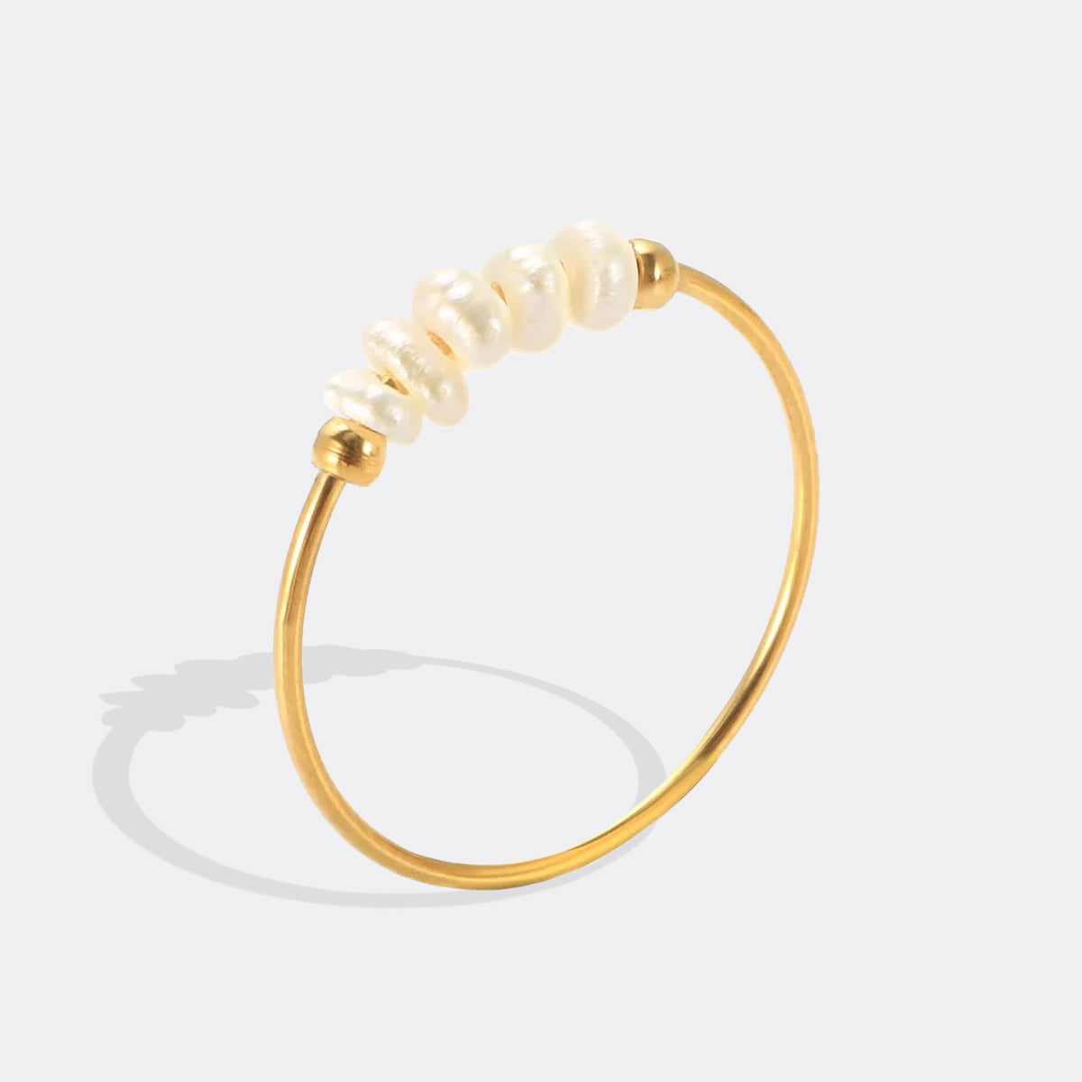 Mini Pearl Spinner Ring