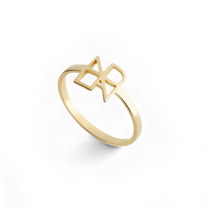 Personalized Monogram Name Ring
