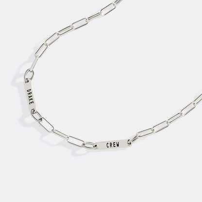 Personalized Paperclip Name Necklace