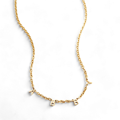 Personalized Minimalist Letter Necklace