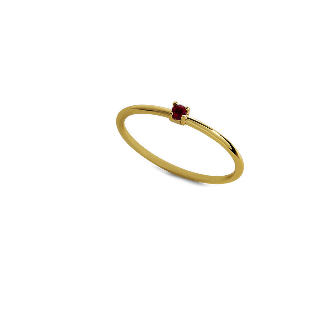 Dainty Birthstone Stacking Ring