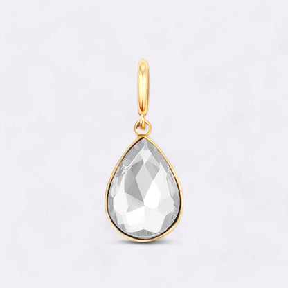 Teardrop Birthstone Charm