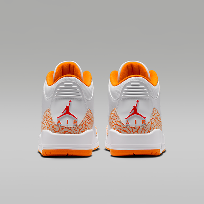 Air 3 Retro "White and Orange Peel" Women's Shoes