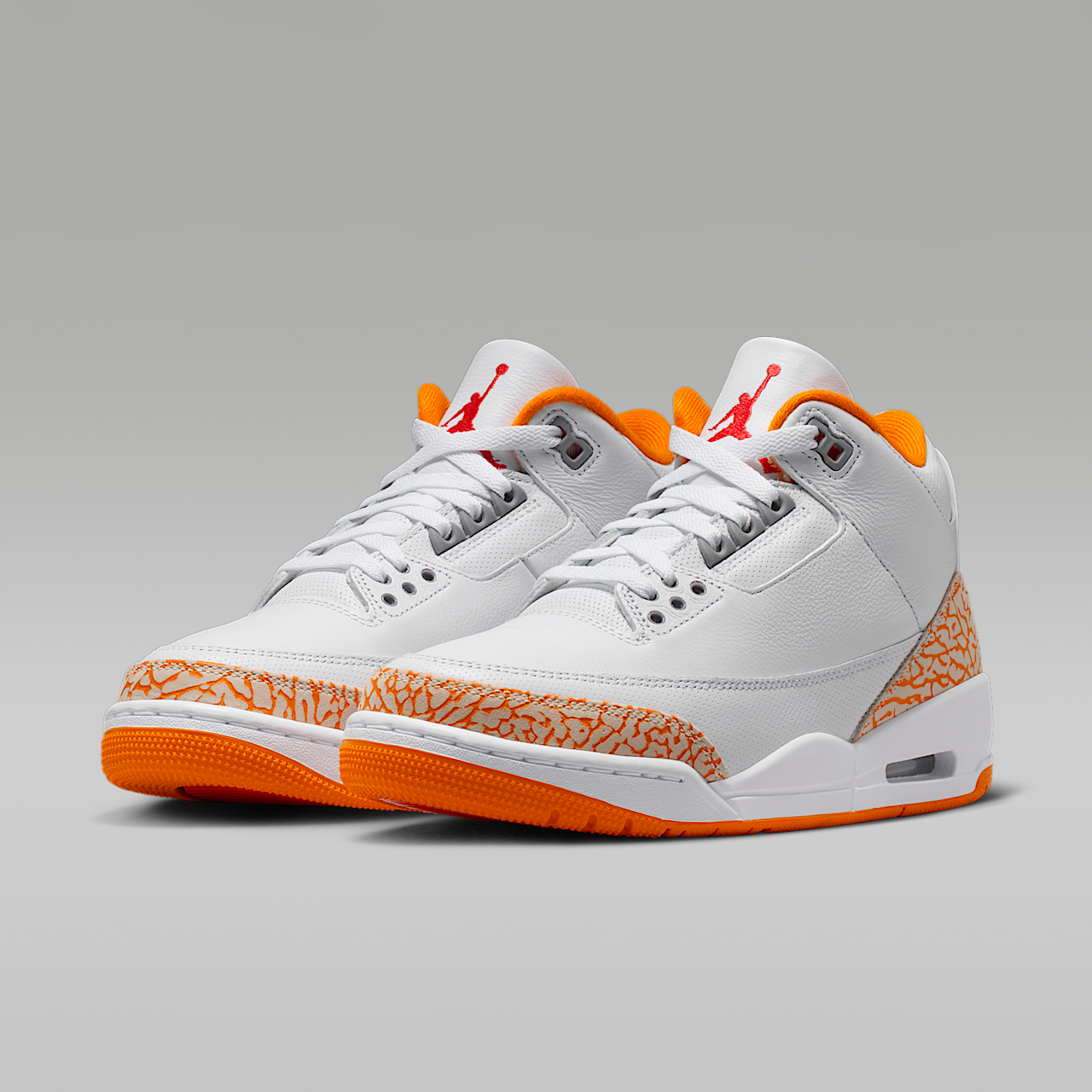 Air 3 Retro "White and Orange Peel" Women's Shoes