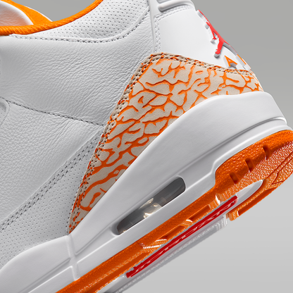 Air 3 Retro "White and Orange Peel" Women's Shoes