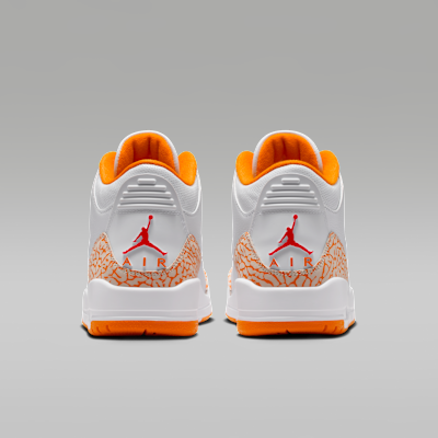 Air 3 Retro "White and Orange Peel" Women's Shoes