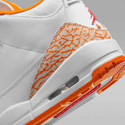 Air 3 Retro "White and Orange Peel" Women's Shoes