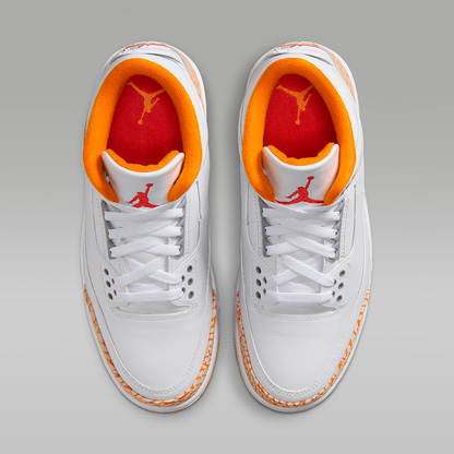 Air 3 Retro "White and Orange Peel" Women's Shoes