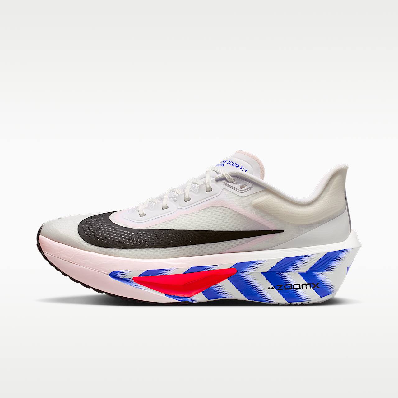 Zoom Fly 6 Men's Road Racing Shoe White/Silt Red/Racer Blue/Black