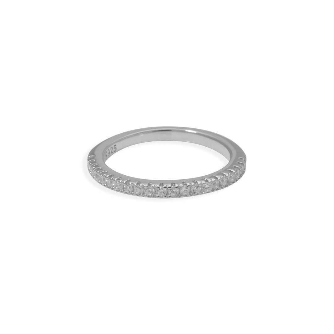 Micro PavĂ© Eternity Stacking Ring