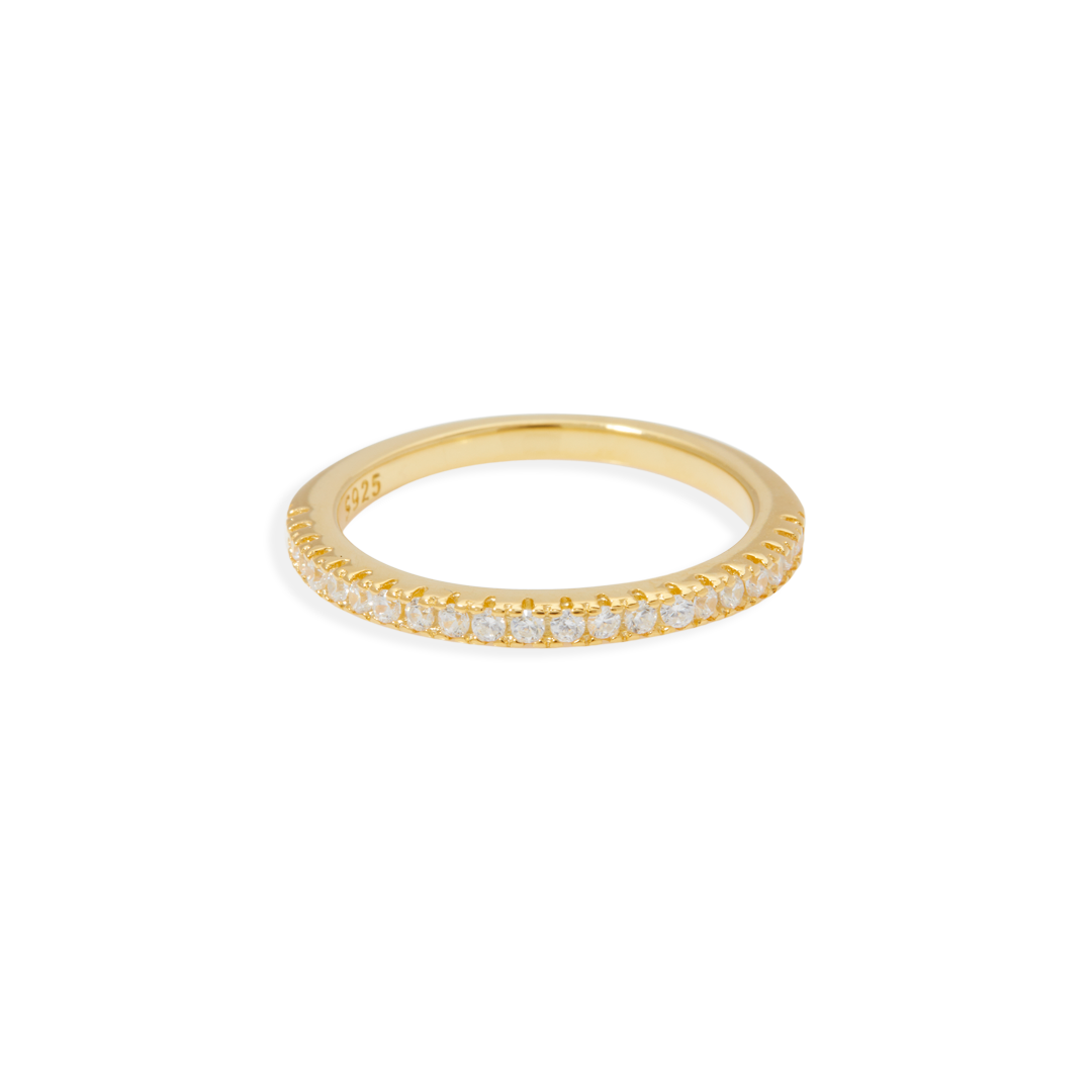 Micro PavĂ© Eternity Stacking Ring