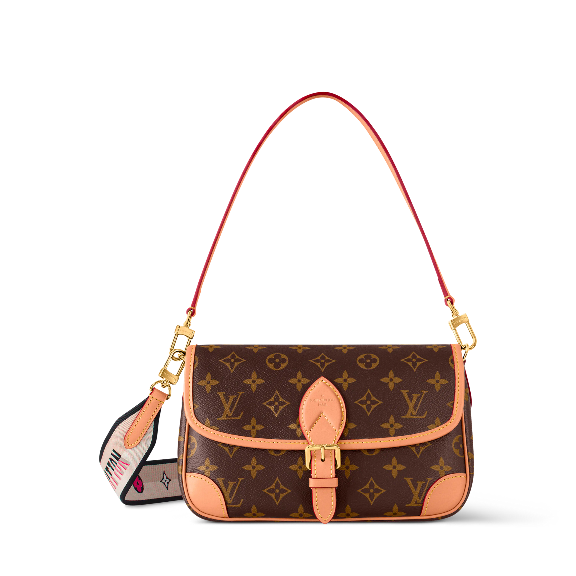 Women's Diane Monogram Fuchsia Satchel
