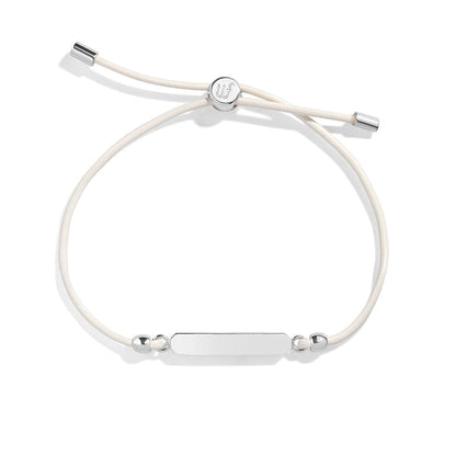Engravable Bar Leather Bracelet